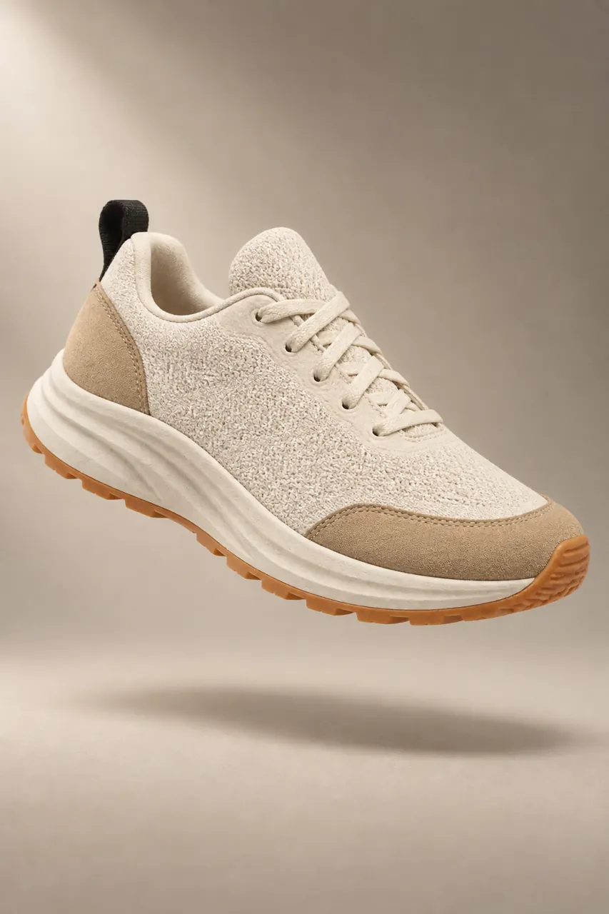 The same sneaker as a studio packshot